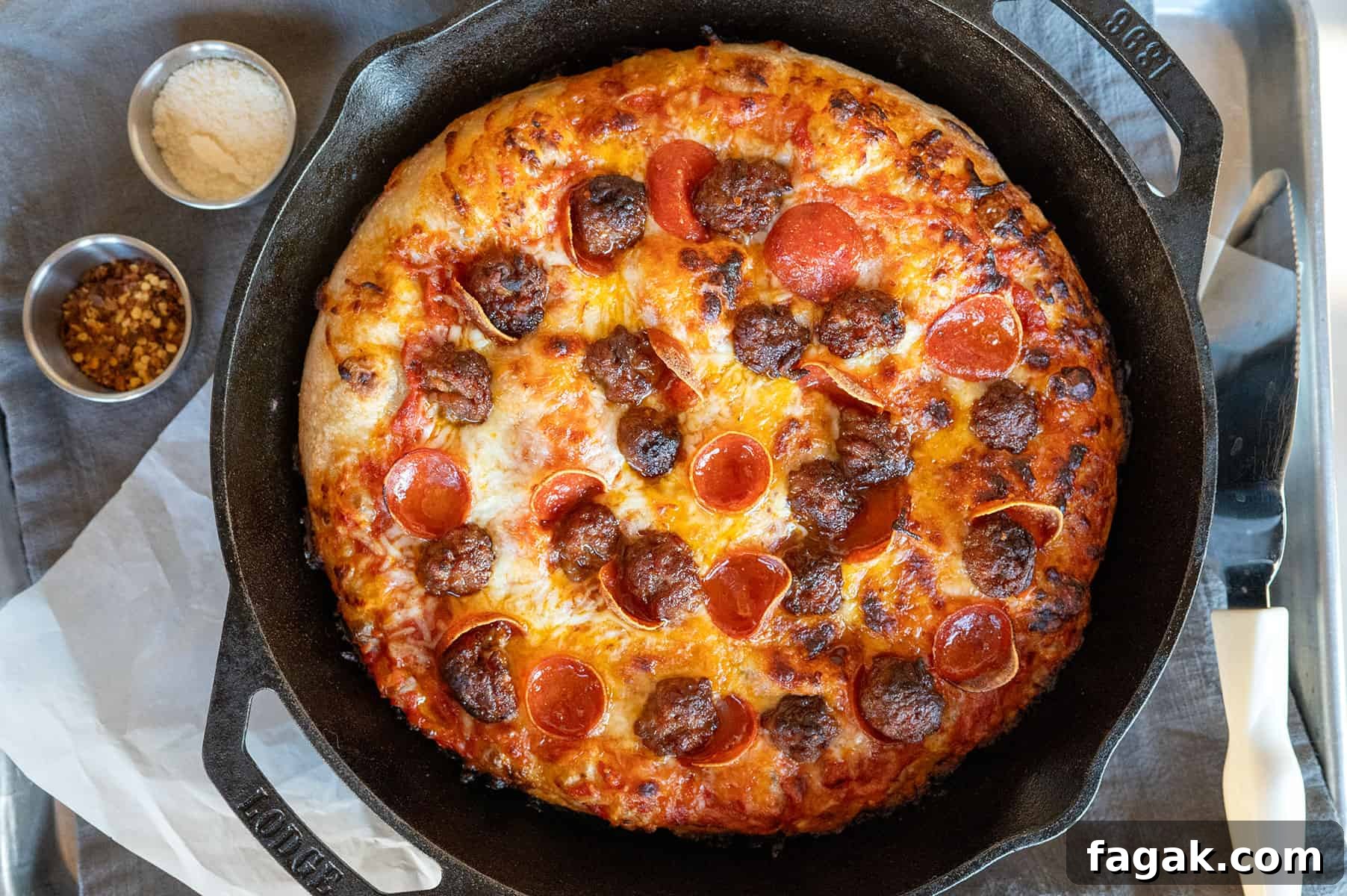 pan pizza on the ninja grill.
