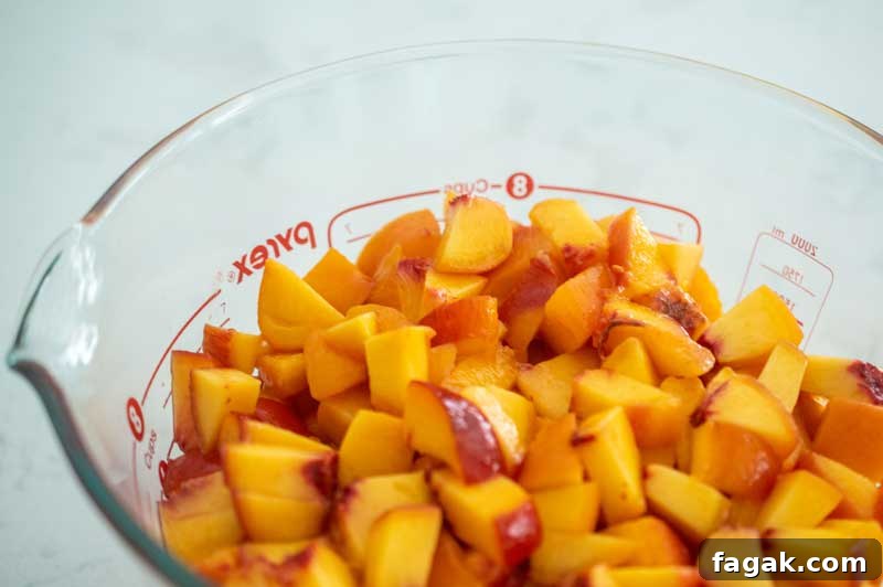 Low Sugar Peach Jam Ingredients