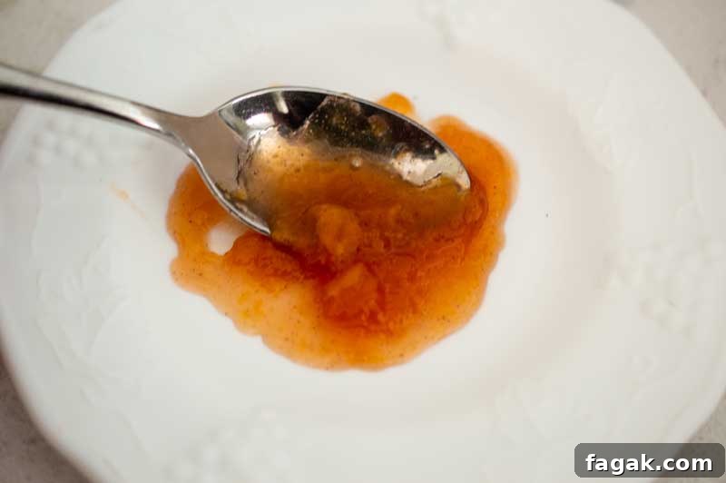 Low Sugar Peach Jam