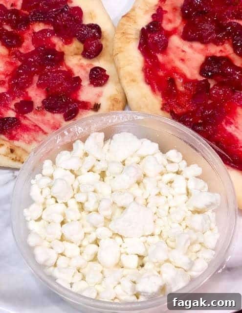 roasted cranberry and goat cheese pizza ShaundaNecole.com