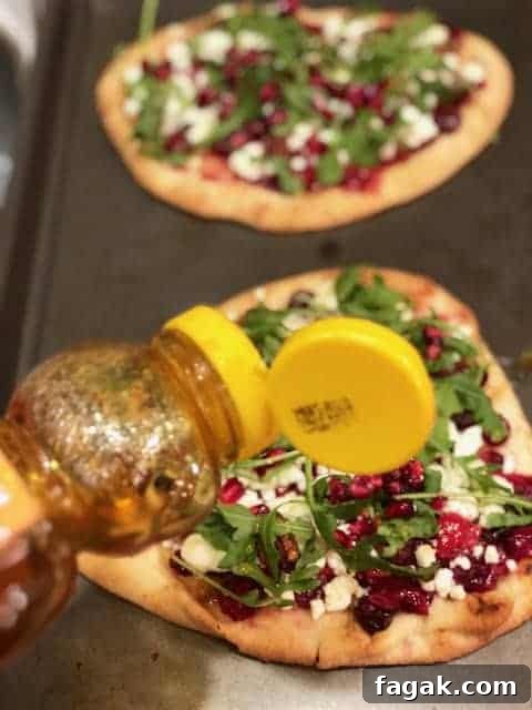 drizzled honey on pizza