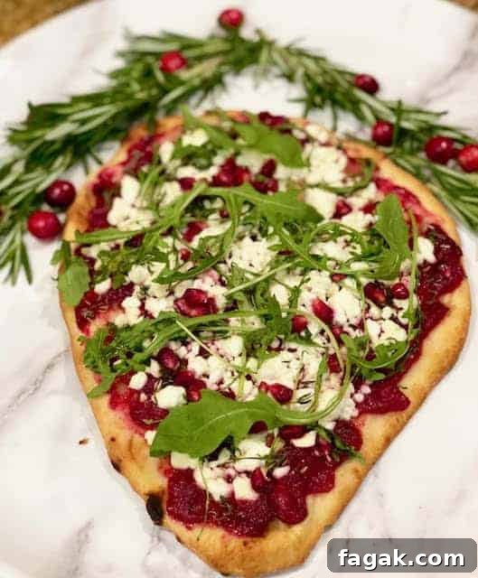 roasted cranberry arugula pizza ShaundaNecole.com