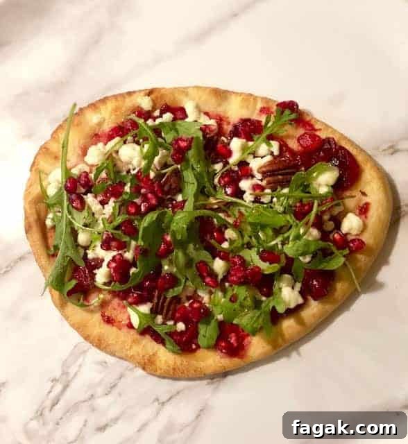 roasted cranberry flatbread pizza recipe