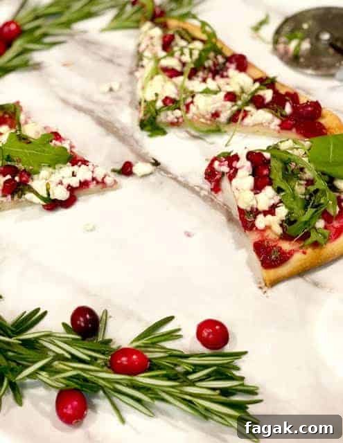 cranberry pizza slices