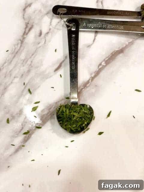 chopped thyme