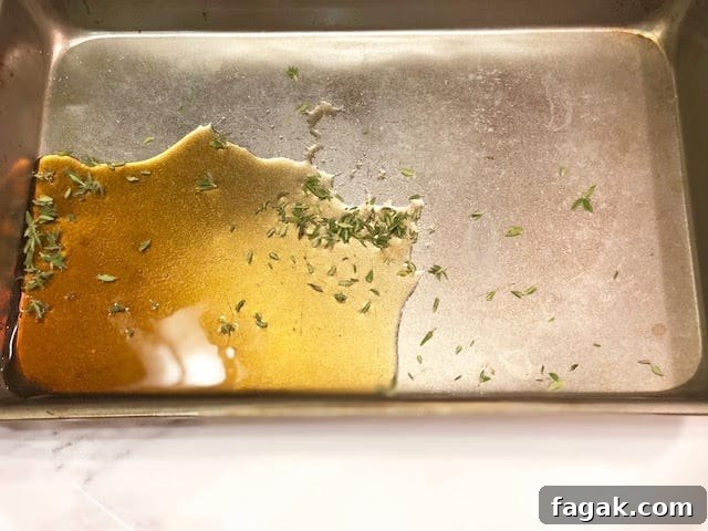 fresh thyme and maple syrup
