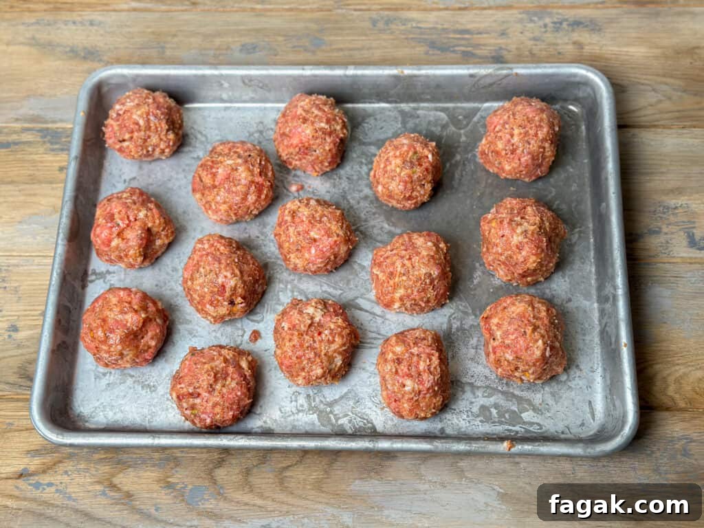 Homemade meatballs 