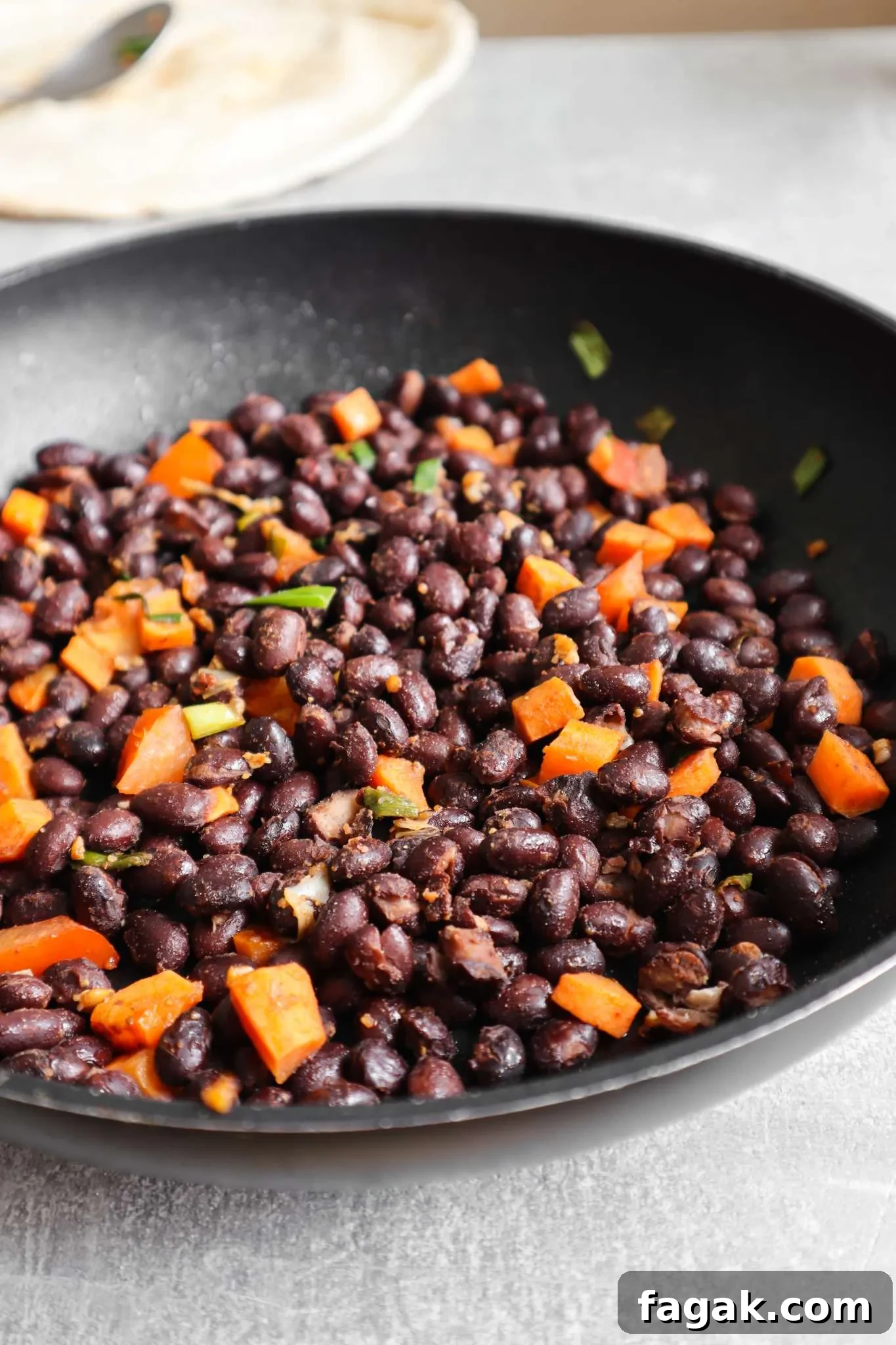 Try this tasty healthy meatless dinner idea, it's a super easy vegan burrito recipe!