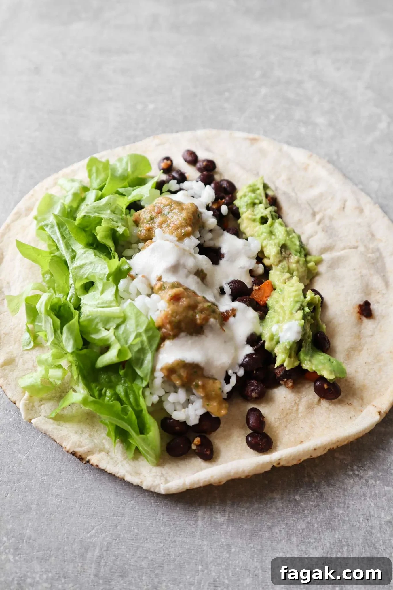 Try this tasty healthy meatless dinner idea, it's a super easy vegan burrito recipe!