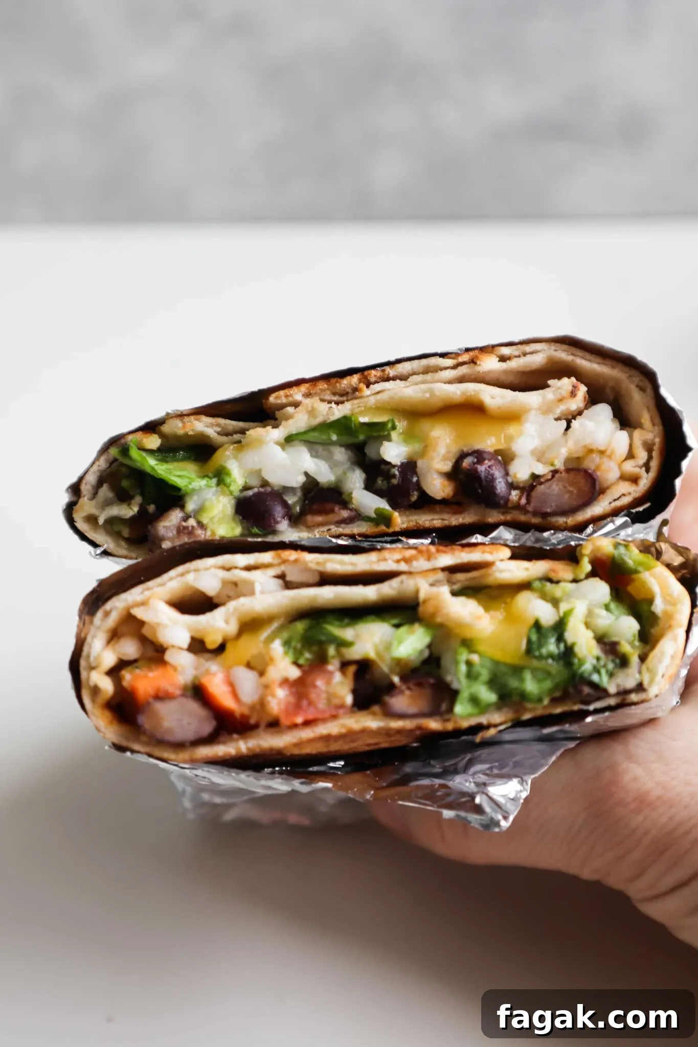 Try this tasty healthy meatless dinner idea, it's a super easy vegan burrito recipe!