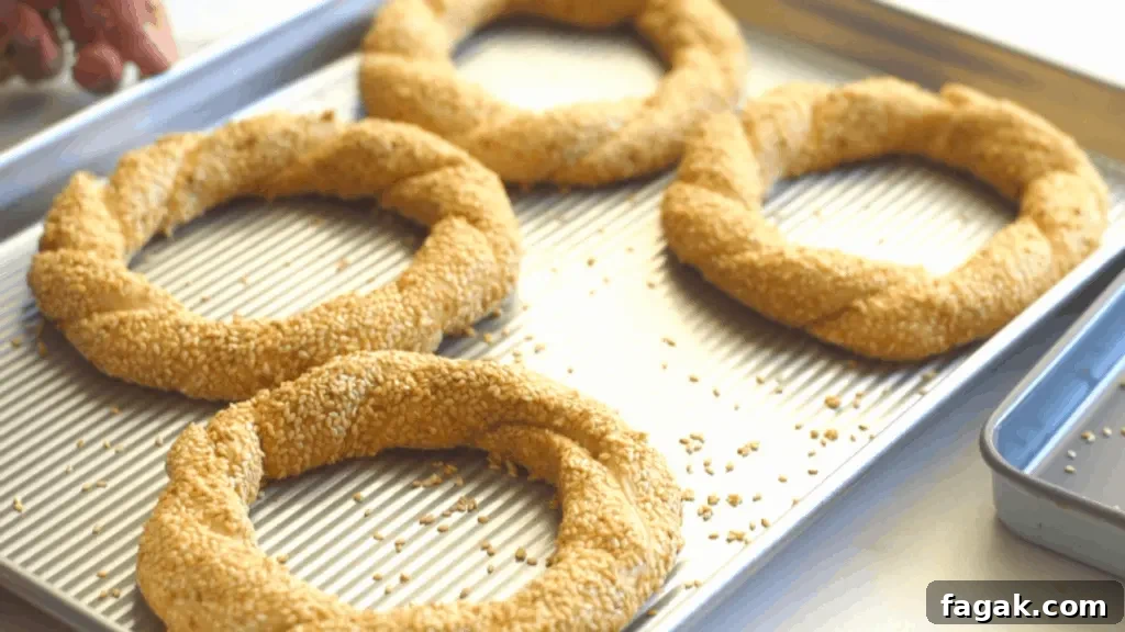 How to shape simit bread
