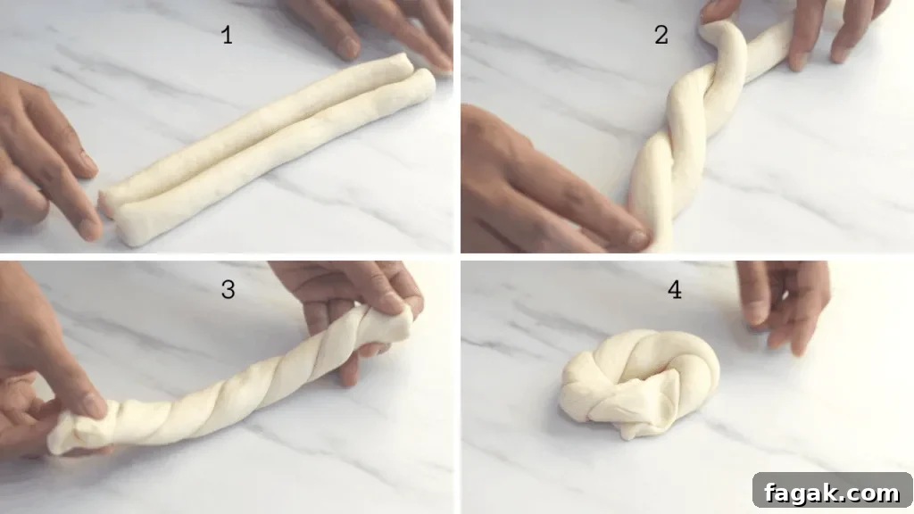 How to shape simit bread