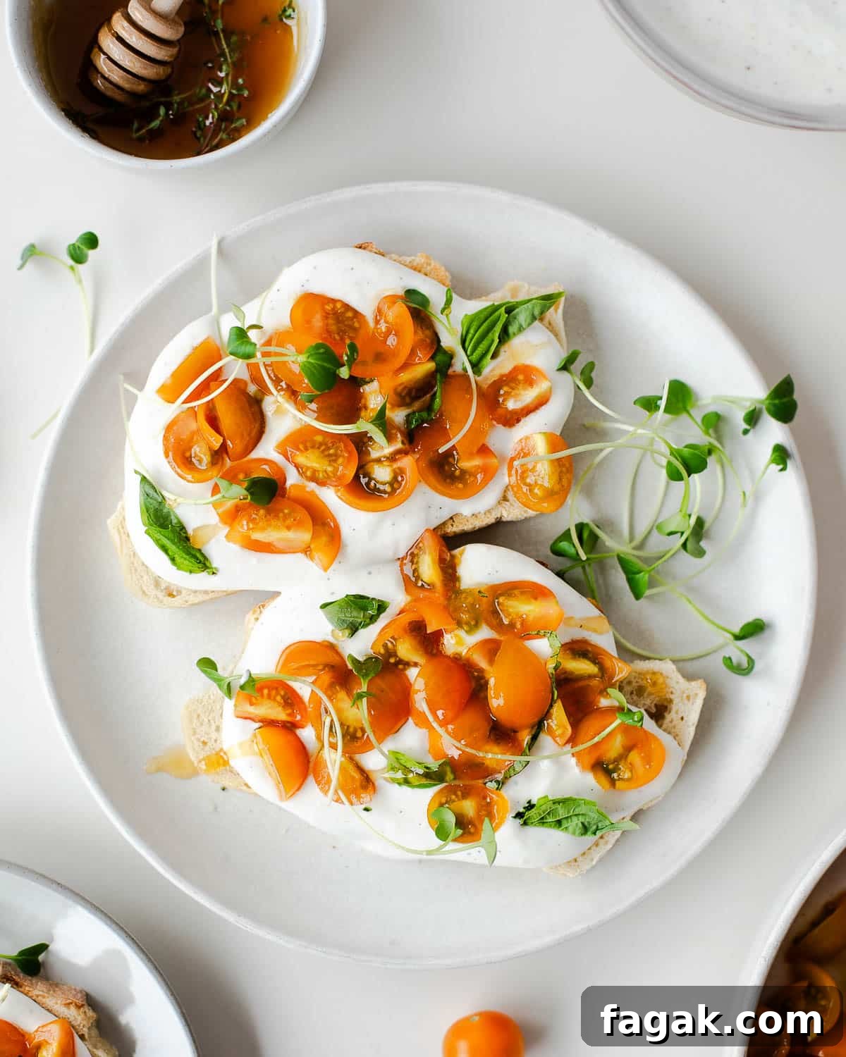whipped cottage cheese toast