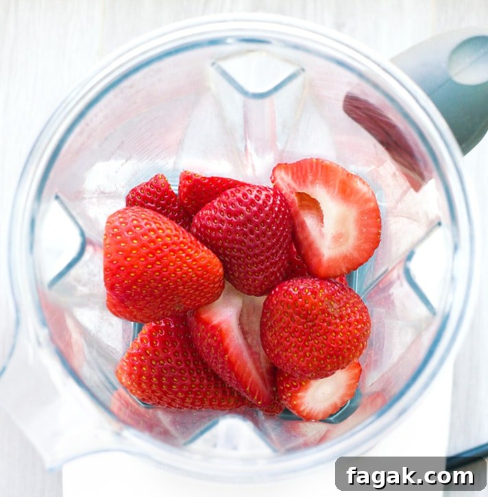 Strawberries In Blender