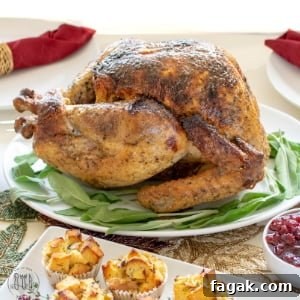easy, no fail, gluten free brined turkey with orange juice, wine and thyme
