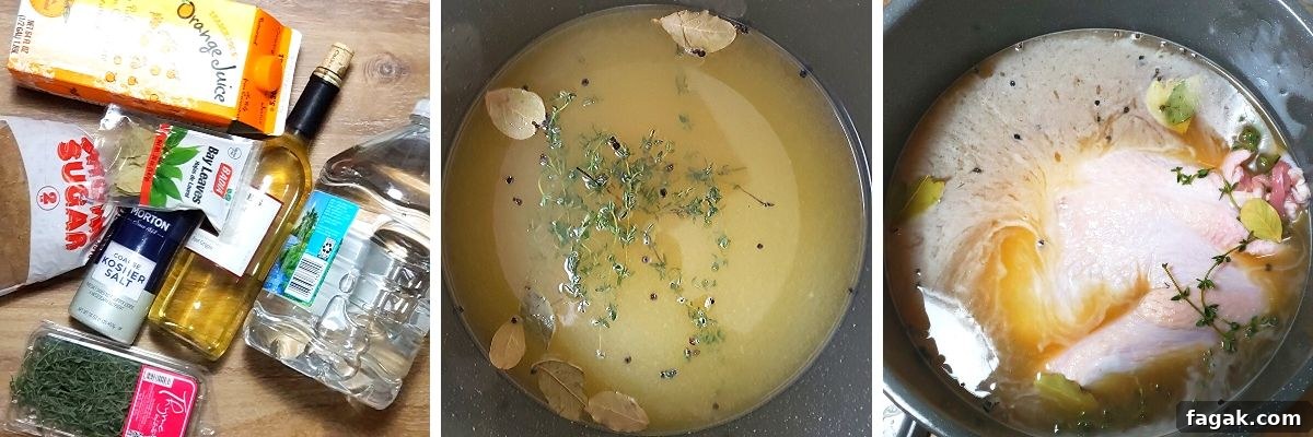 gluten free turkey brining steps 1-3