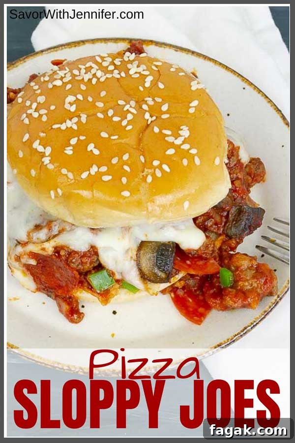 Pizza Sloppy Joe Pinterest Image