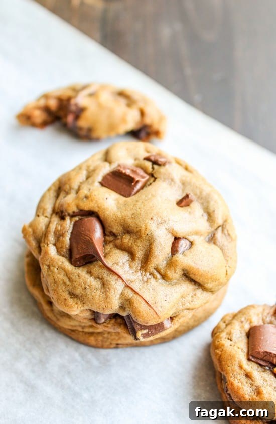 Chocolate Chunk Gingerbread Cookies Recipe with Molten Chunks 6 Chocolate Chunk Gingerbread Cookies