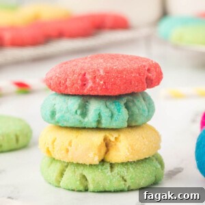 four jello cookies stacked