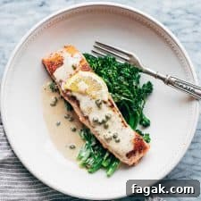 creamy salmon piccata