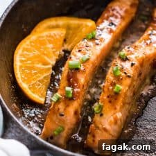 pan seared orange mustard salmon