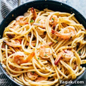 shrimp spaghetti aglio olio