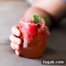 mint strawberry moscow mule