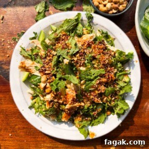 spicy chicken cucumber salad