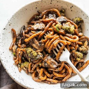 black pepper udon noodles