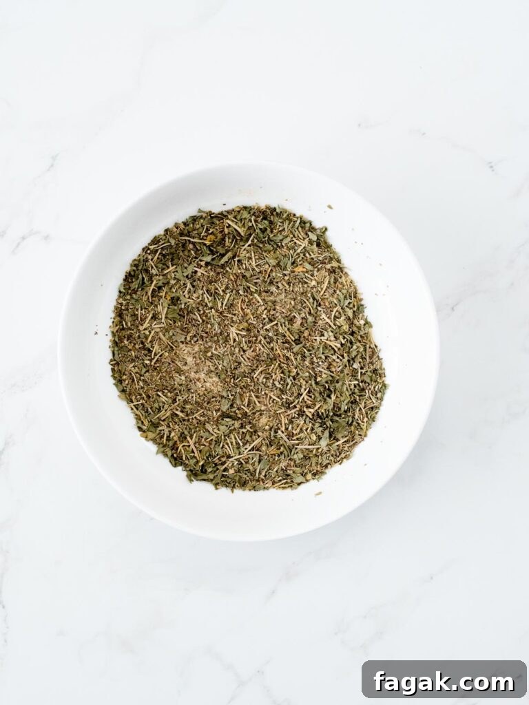 Authentic Greek Seasoning Blend from Everyday Spices 4 greek seasoning blend in a bowl all mixed up