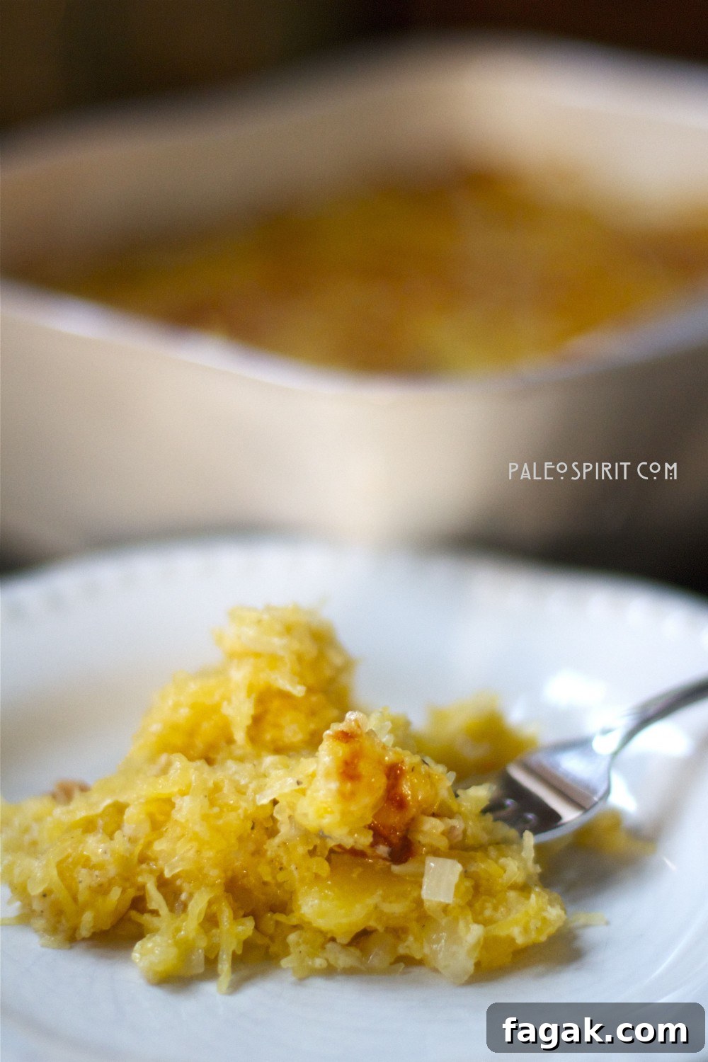 Spaghetti Squash Gratin: PaleoSpirit.com Spaghetti Squash Gratin: PaleoSpirit.com
