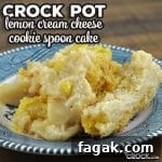 This delicious Lemon Crock Pot Cream Cheese Cookie Spoon Cake was an instant hit in my house. It is sure to delight anyone who loves lemon flavored desserts.