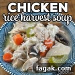 This Chicken Rice Harvest Soup recipe is the stove top version of one of my family's favorite crock pot soups. It is packed full of flavor!