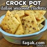 These Crock Pot Italian Seasoned Crackers are deliciously savory and easy to make. They were an instant favorite in my house. I bet you will love them too!
