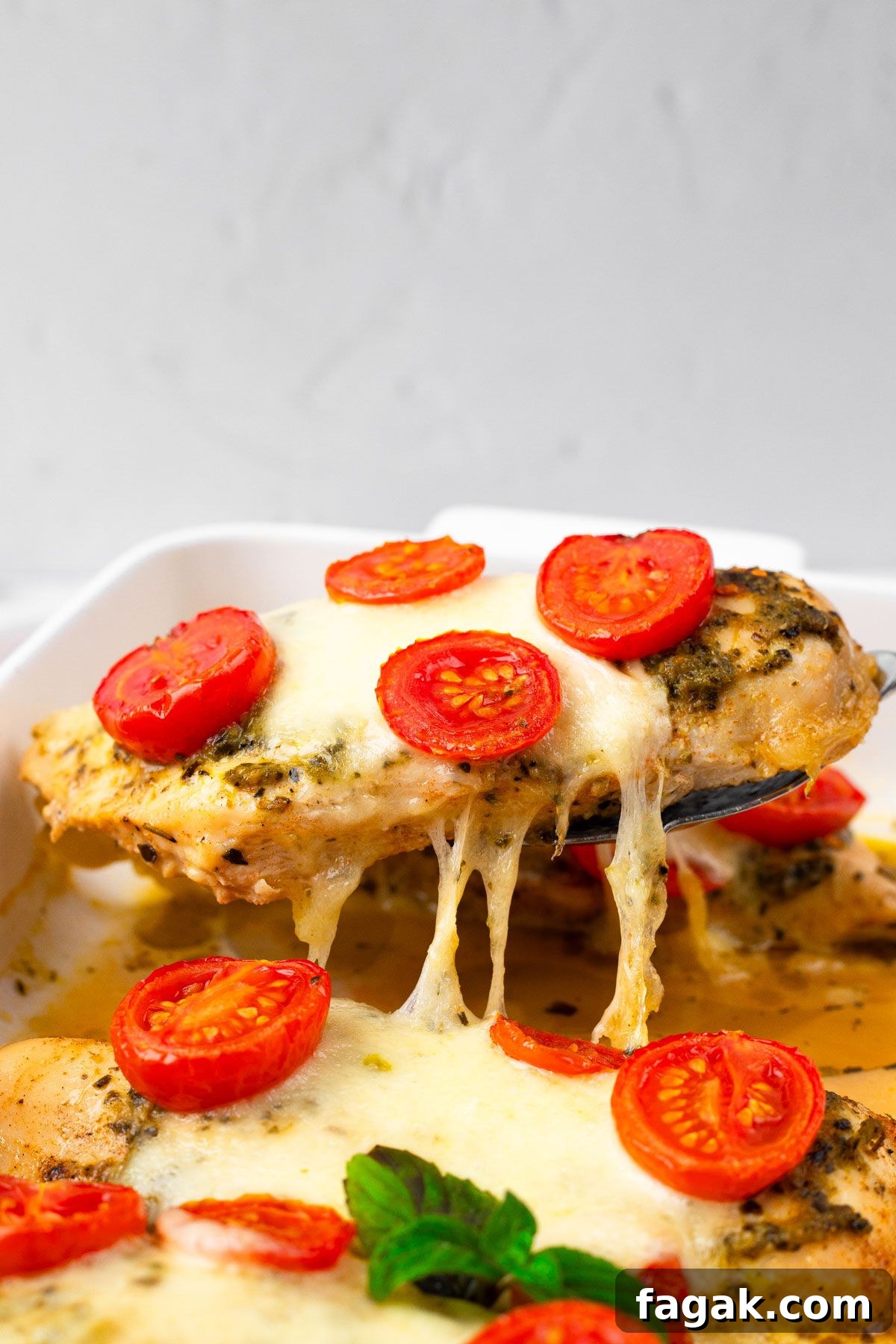 Baked Pesto Mozzarella Chicken