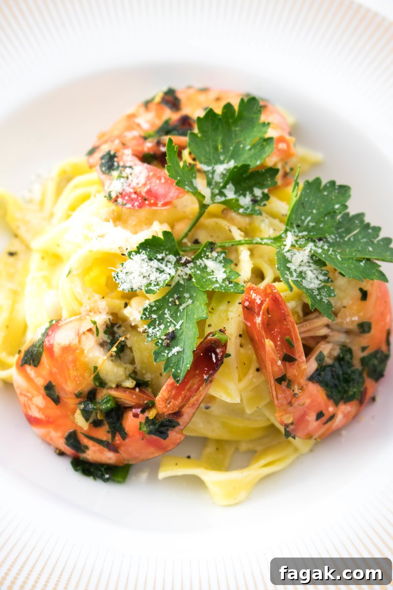 Creamy Shrimp Fettuccine Alfredo Recipe for Weeknight Dinner 3 Shrimp Fettuccine Alfredo