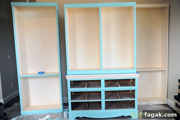 Tiffany Blue Bookshelf from Zestuous