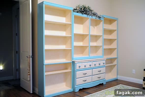 Tiffany Blue Bookshelf from Zestuous