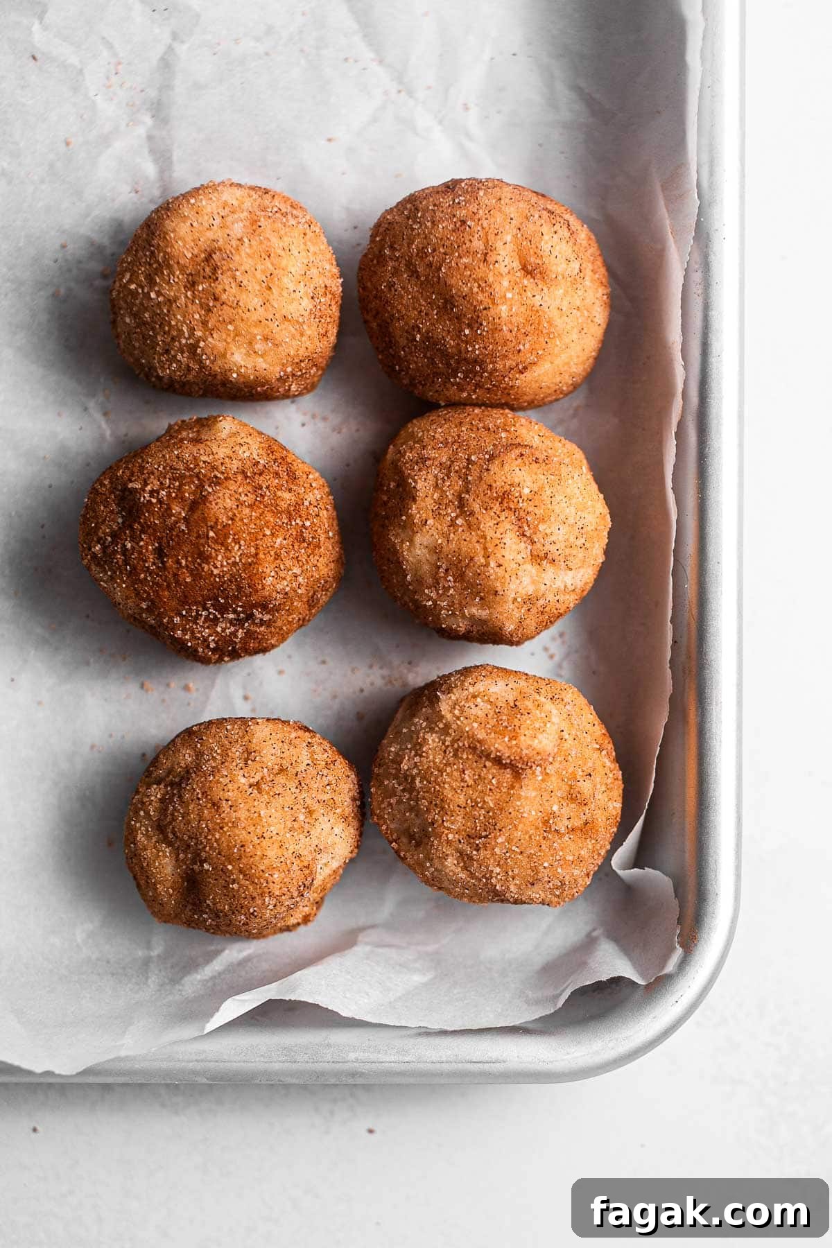 Cookies on baking sheet
