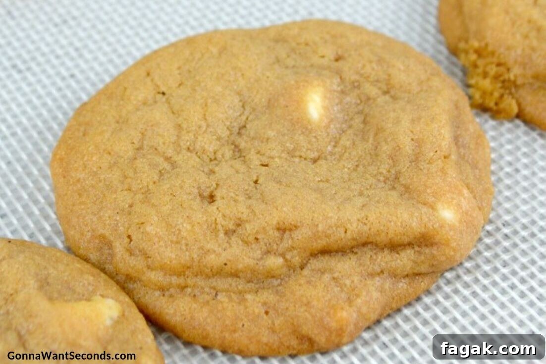 Pumpkin Spice Cookies on a baking sheet