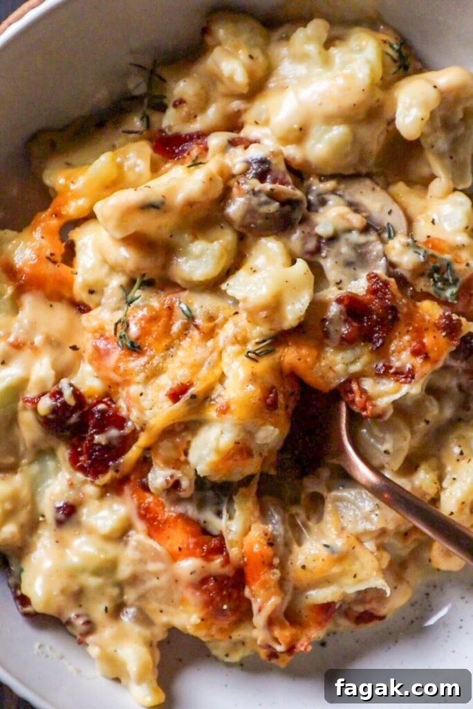 cheesy cauliflower bake