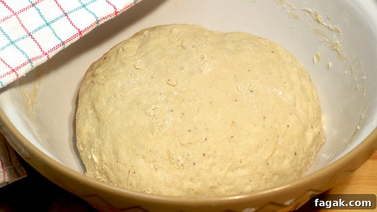 Good Friday Bun Dough Rising