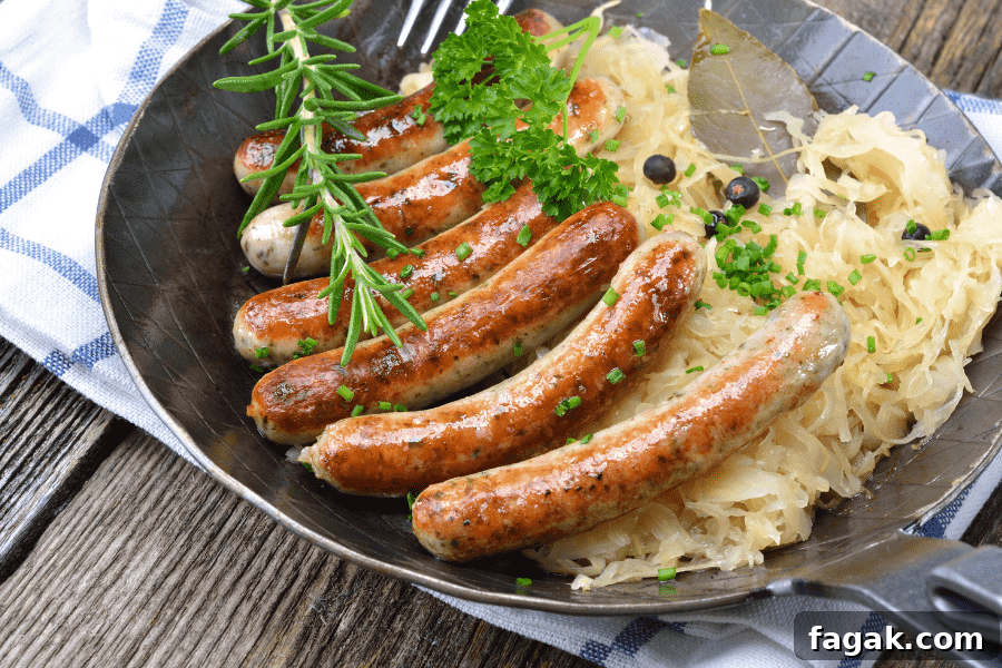 43 Perfect Sides to Serve with Brats for a Complete Meal 3 What to eat with bratwurst! These delicious, quick side dishes will turn a basic brat and sauerkraut dinner into something spectacular!