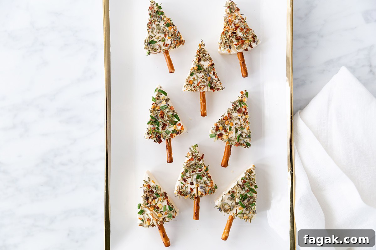 Christmas Cheese Trees Appetizer