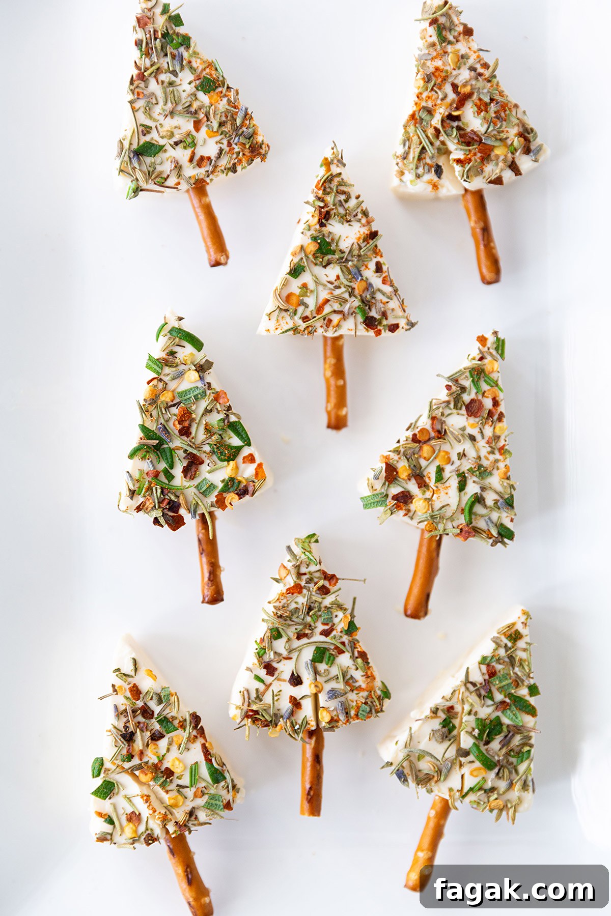 Holiday Cheese Trees Appetizer for Christmas