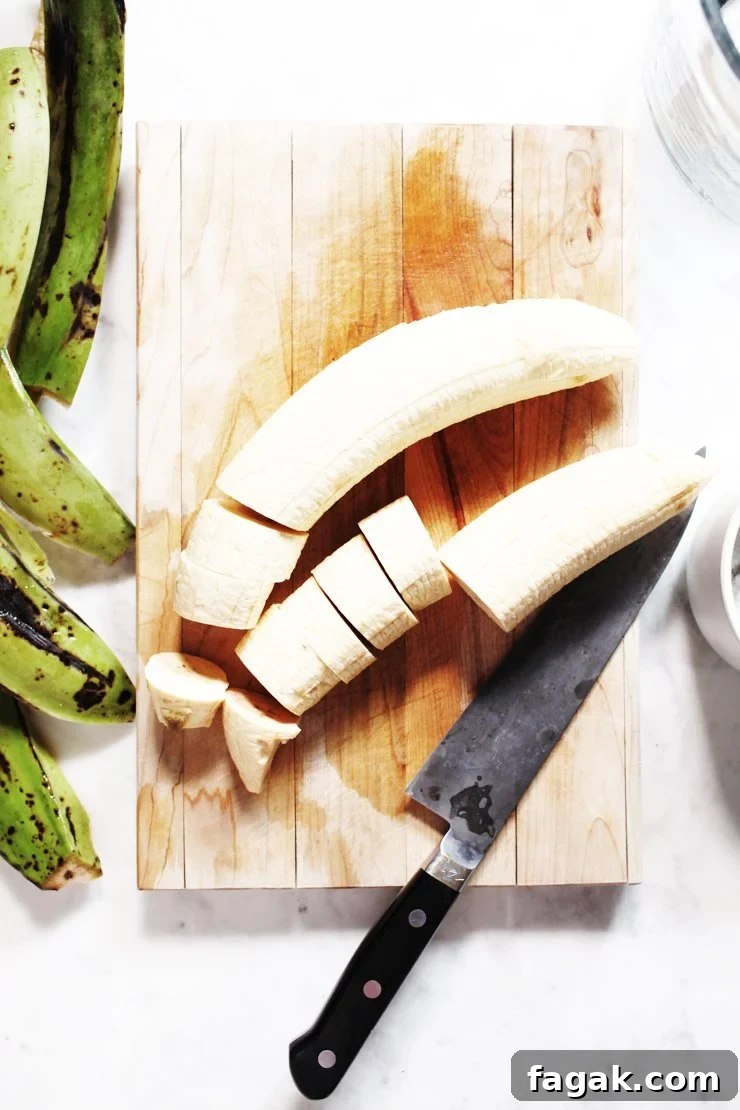 Sliced Green Plantains
