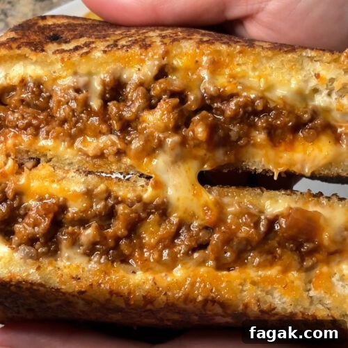 Grilled Cheese Sloppy Joe Sandwiches: Gooey, Savory Melt 13 grilled cheese sloppy joes