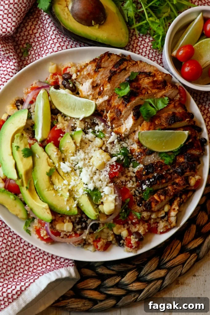 Grilled Chicken Quinoa Bowls