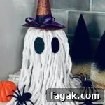 This whimsical DIY mop ghost is not only a fantastic way to decorate your home but also an enjoyable activity that you can do with your family and friends.