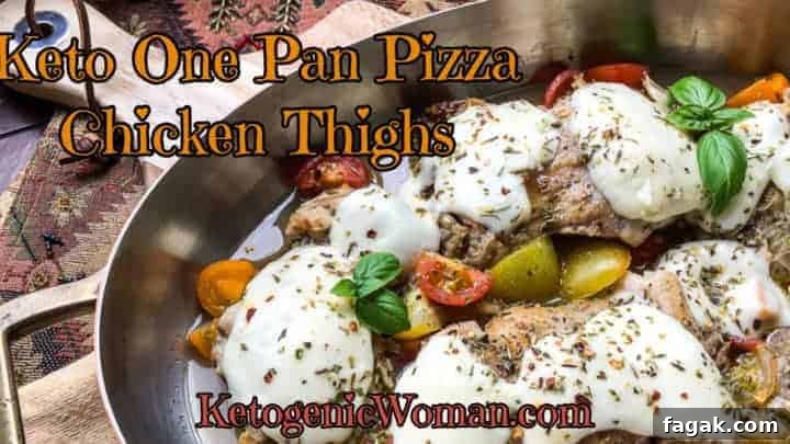 One Pan Keto Pizza Chicken Thighs